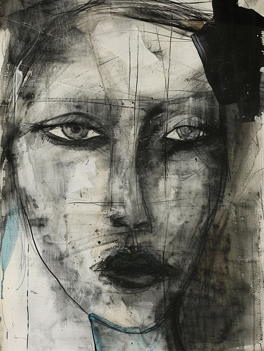 Melancholy Echoes in Charcoal - Image 3