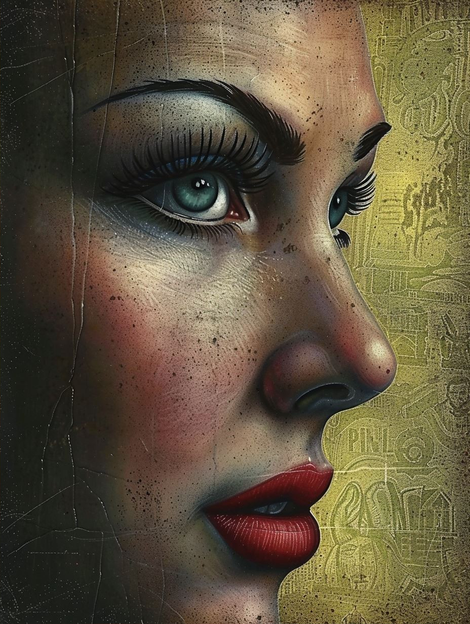 Rustic Steampunk Portrait of Freckles - Image 2