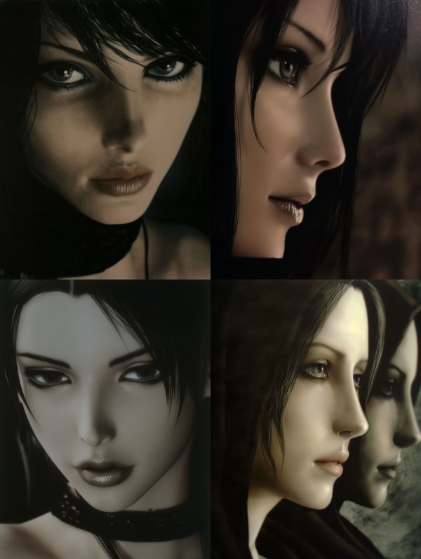 Shadows of Elegance: Dark Feminine Portraits