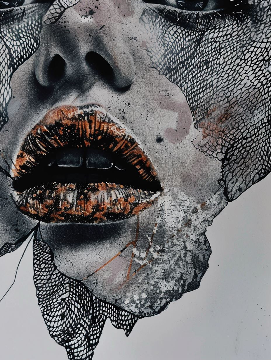 Fragmented Souls: A Surrealist Portrait Study - Image 2