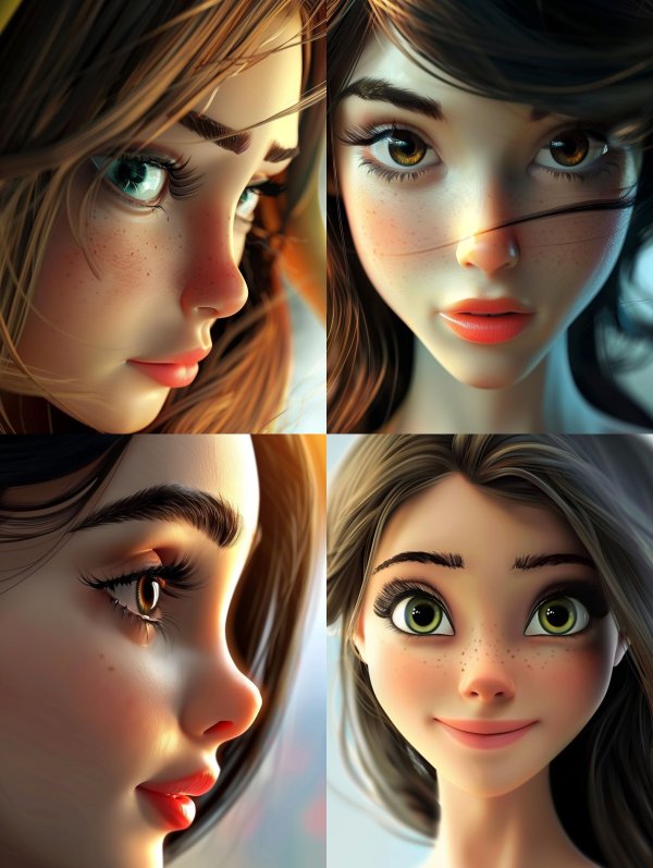 Ethereal Portraits of Digital Beauty