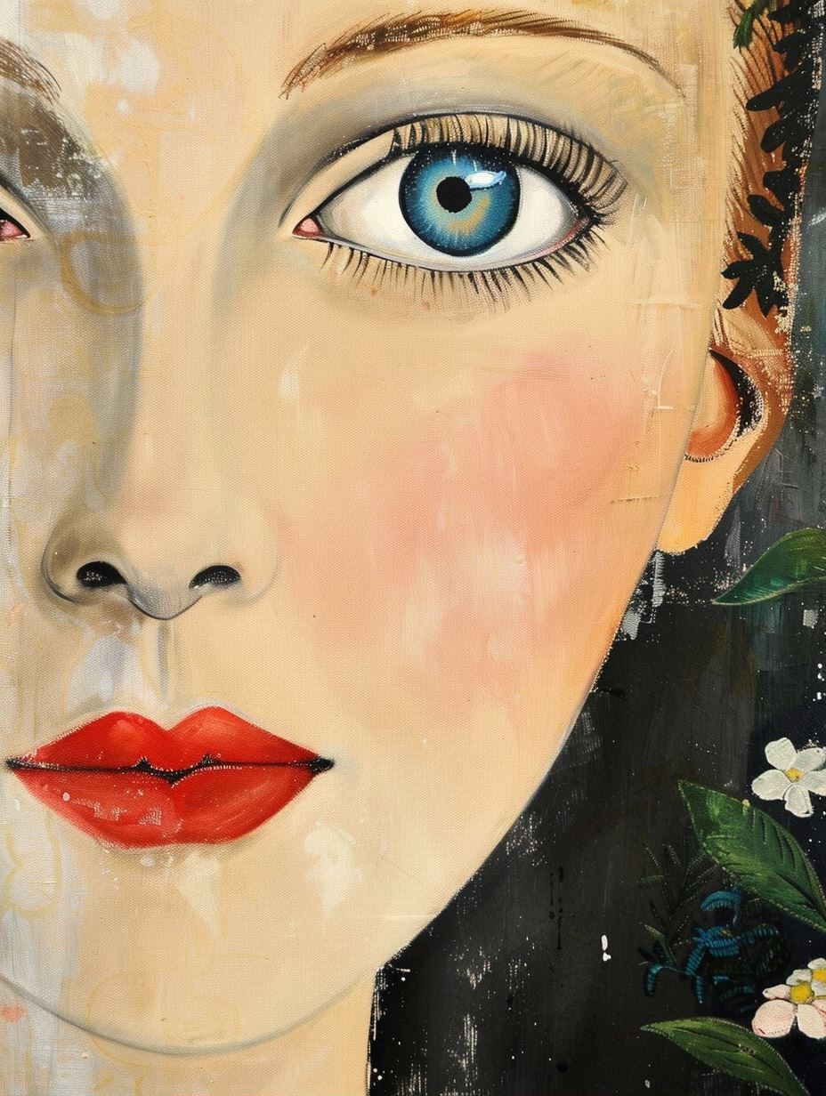 Modernist Floral Portrait Study - Image 2