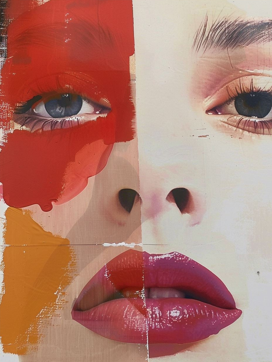 Fragmented Beauty Collage Art - Image 4