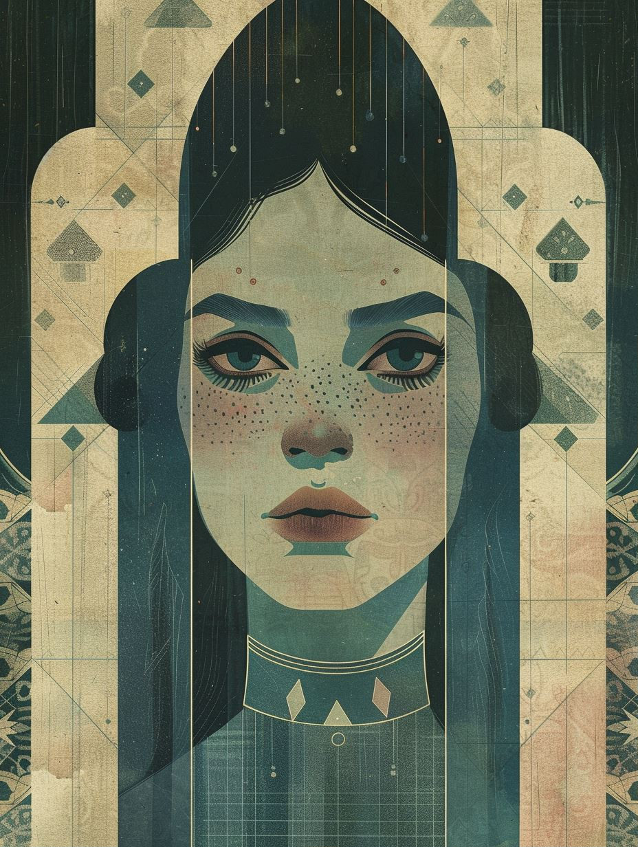 Geometric Ethereal Portrait Study
