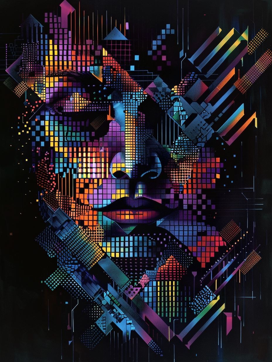 Digital Mosaic Human Gaze - Image 4