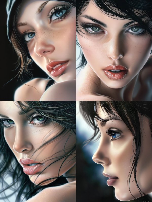 Ethereal Gazes: A Study of Digital Beauty