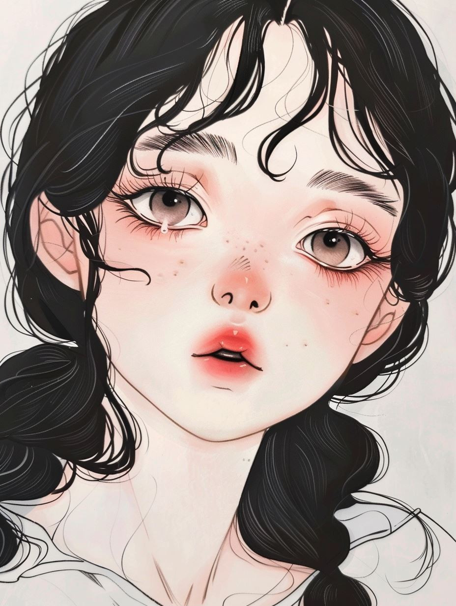 Ethereal Anime Portraiture Study - Image 2