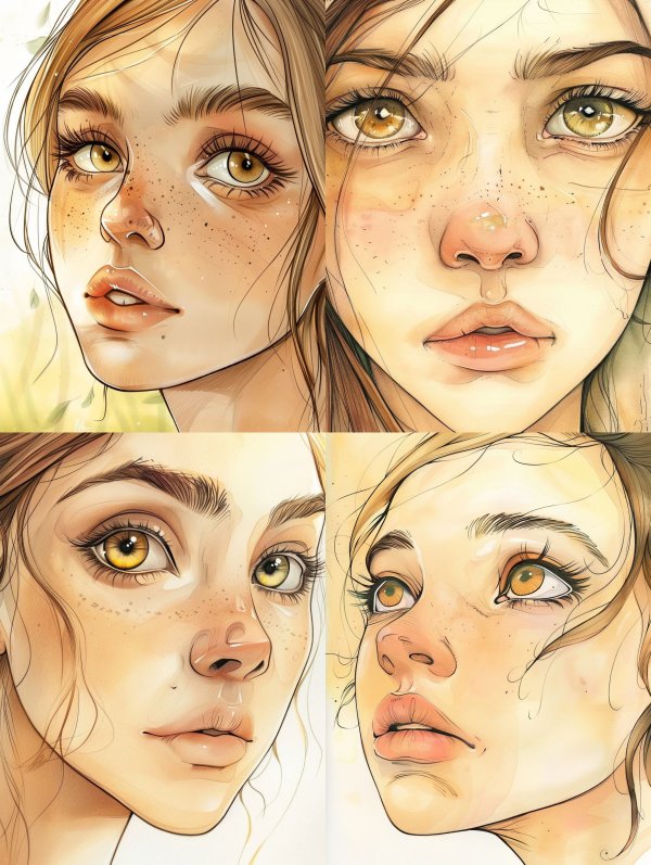 Golden Gaze: Digital Portrait Studies