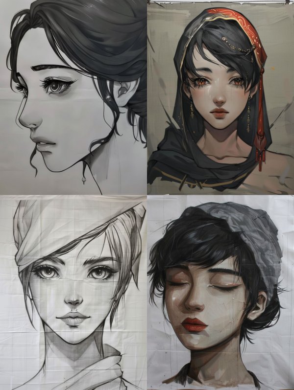 Ethereal Visions: A Study of Feminine Grace