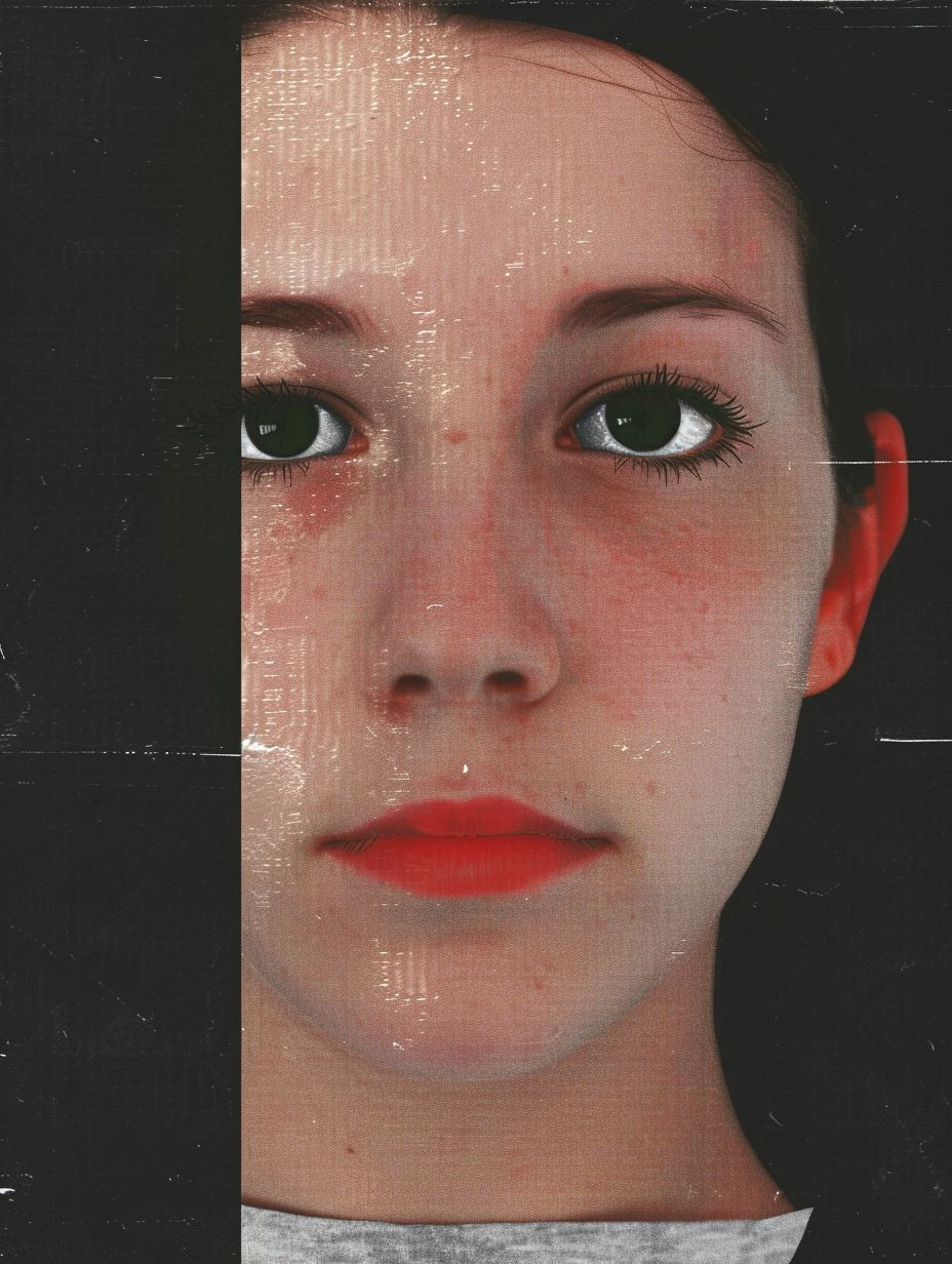 Glitchy Analog Portrait Study