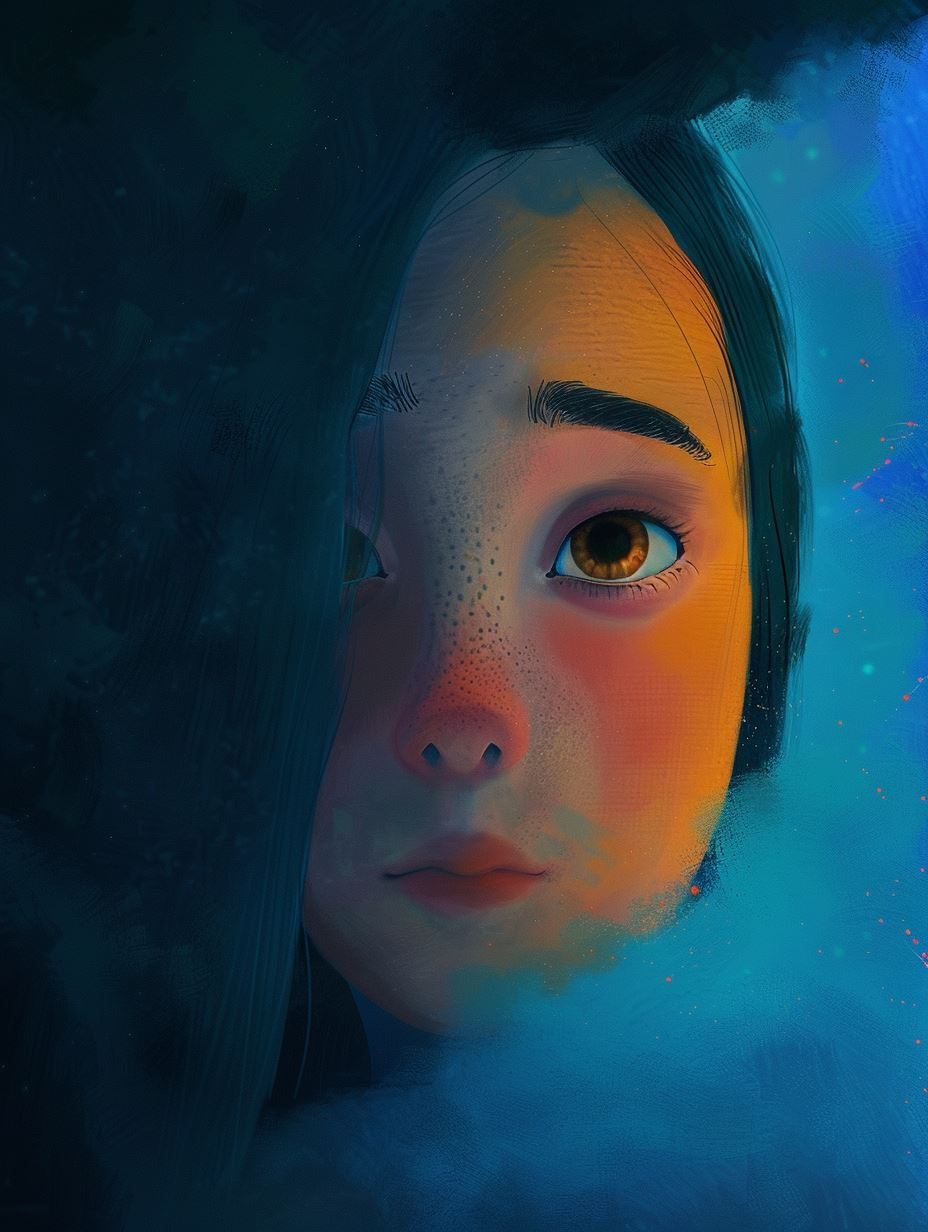 Ethereal Glow in Deep Shadow - Image 1