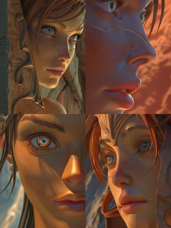 Ethereal Portraits of Digital Beauty