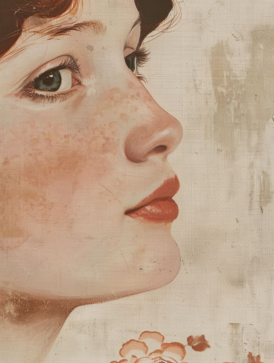 Ethereal Floral Portrait Study - Image 2
