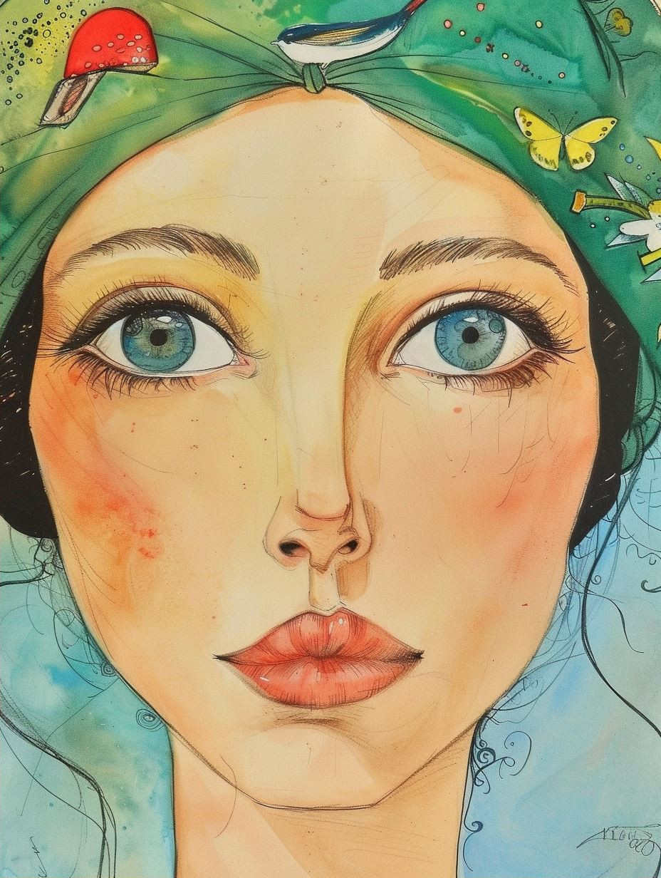 Ethereal Gaze Artistic Portraits - Image 2