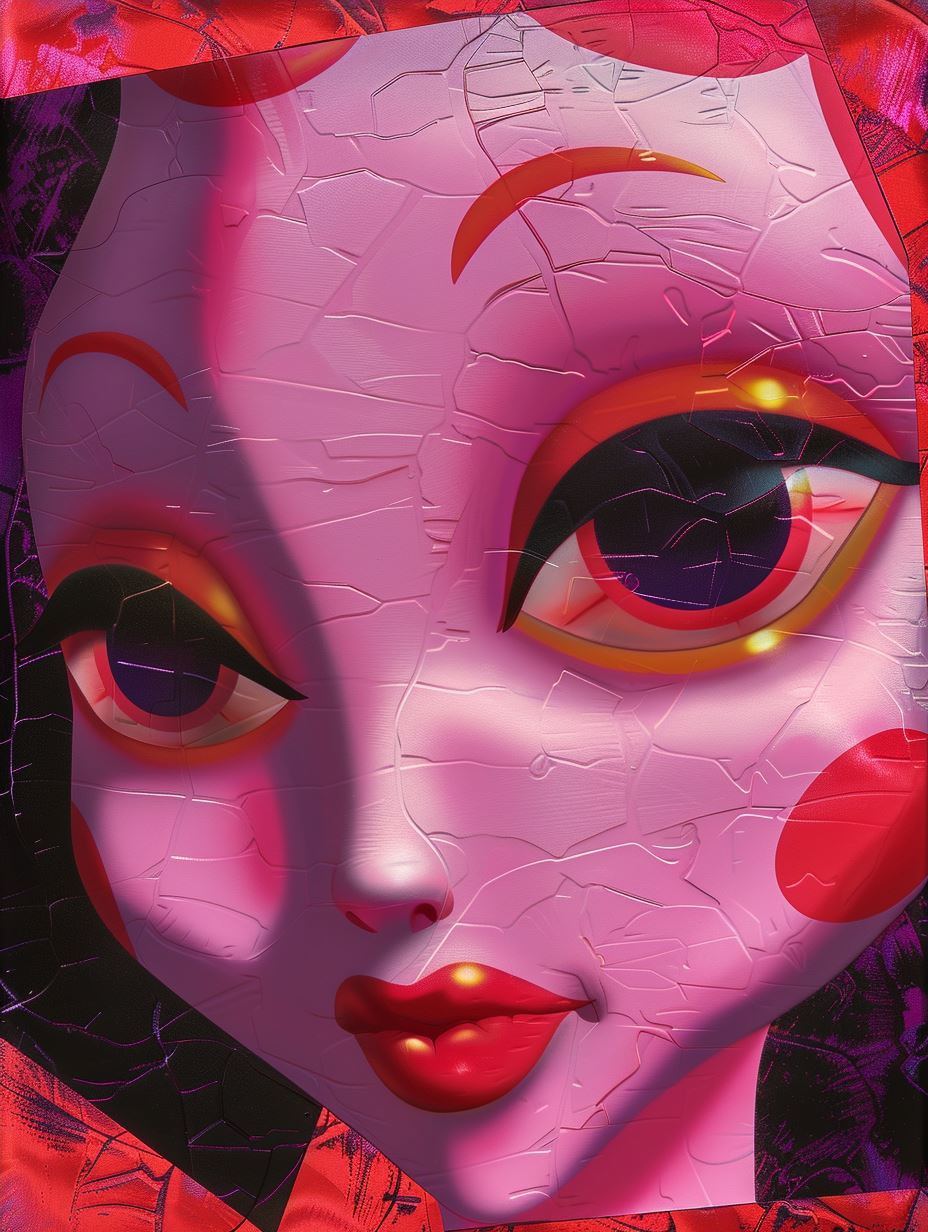 Surreal Neon Doll Portraits - Image 4