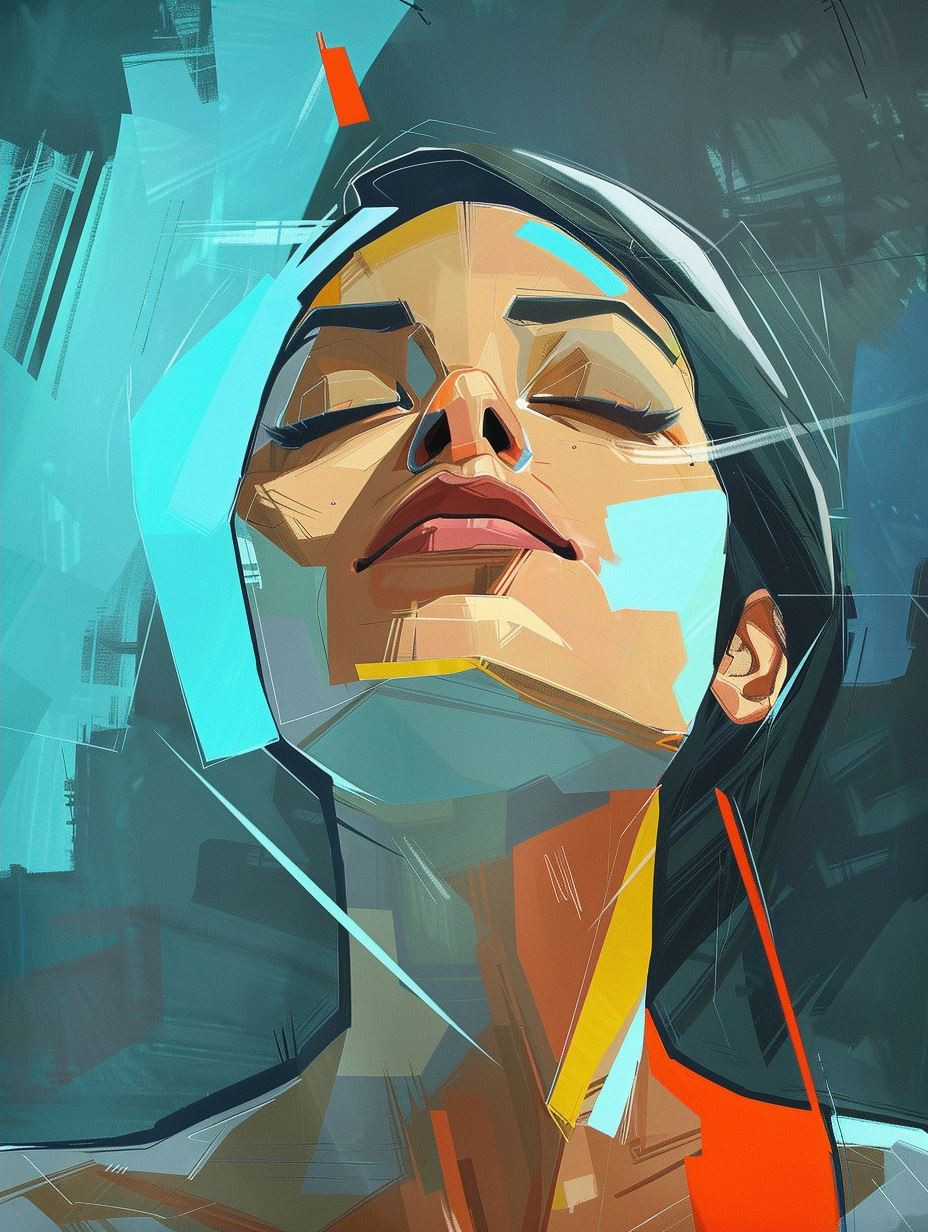 Neon Soul Cybernetic Portrait - Image 2