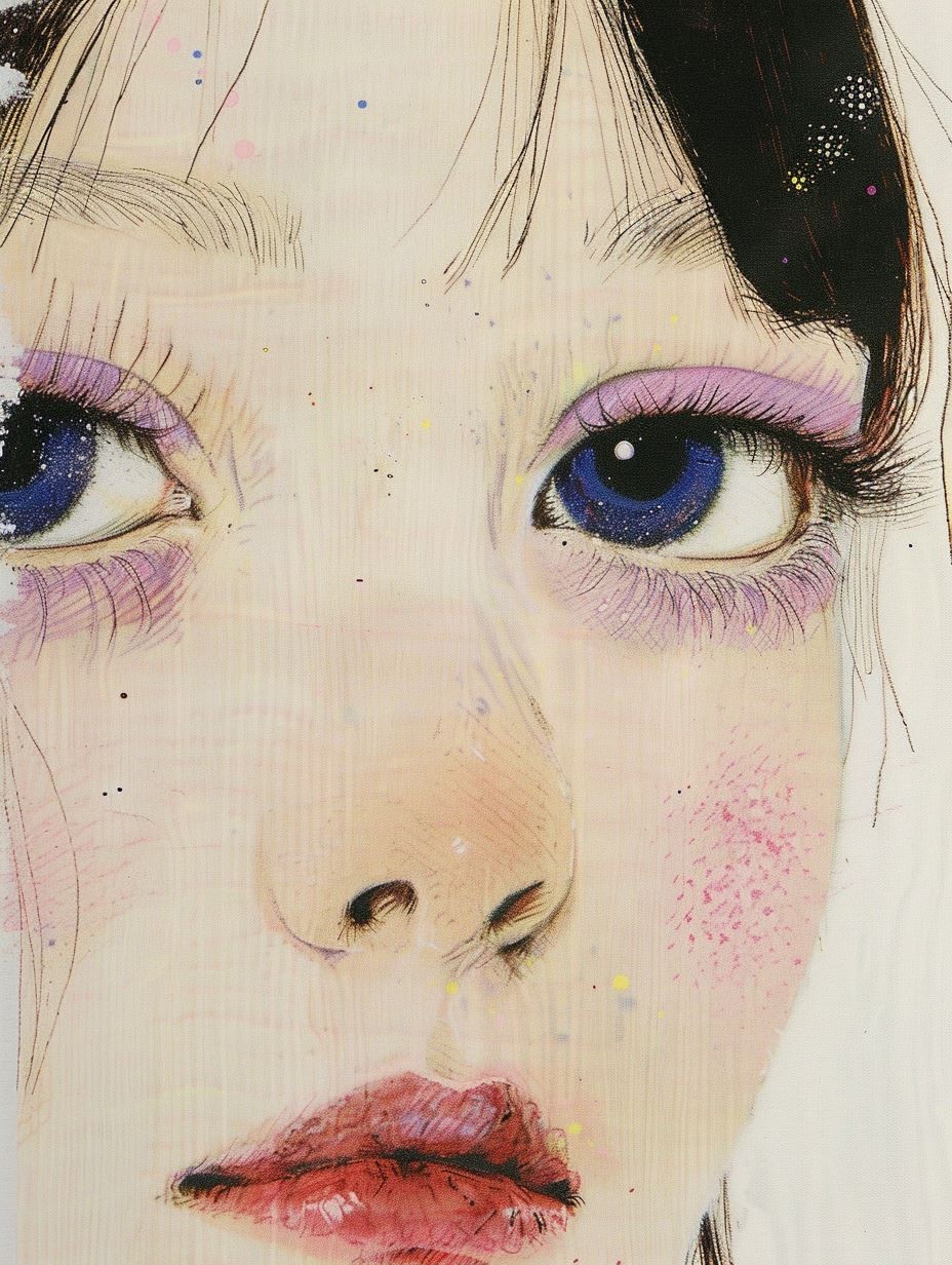 Ethereal Ink Portrait Study - Image 2