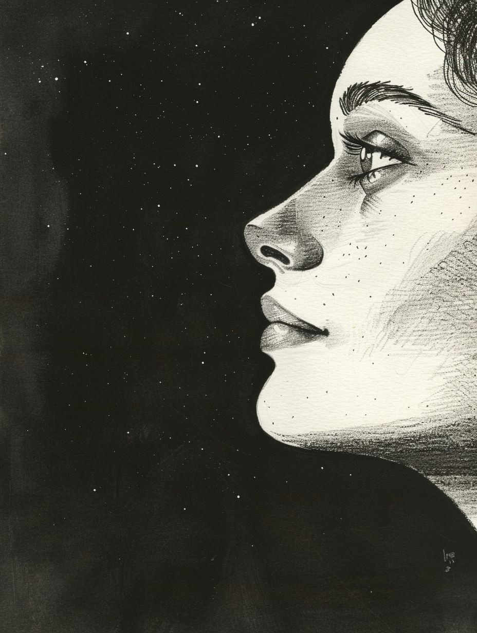 Shadows and Light: A Portrait Study - Image 1