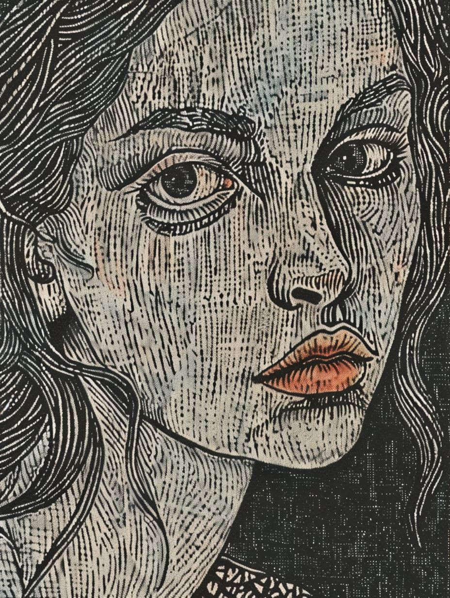 Etched Soul in Ink Lines - Image 1