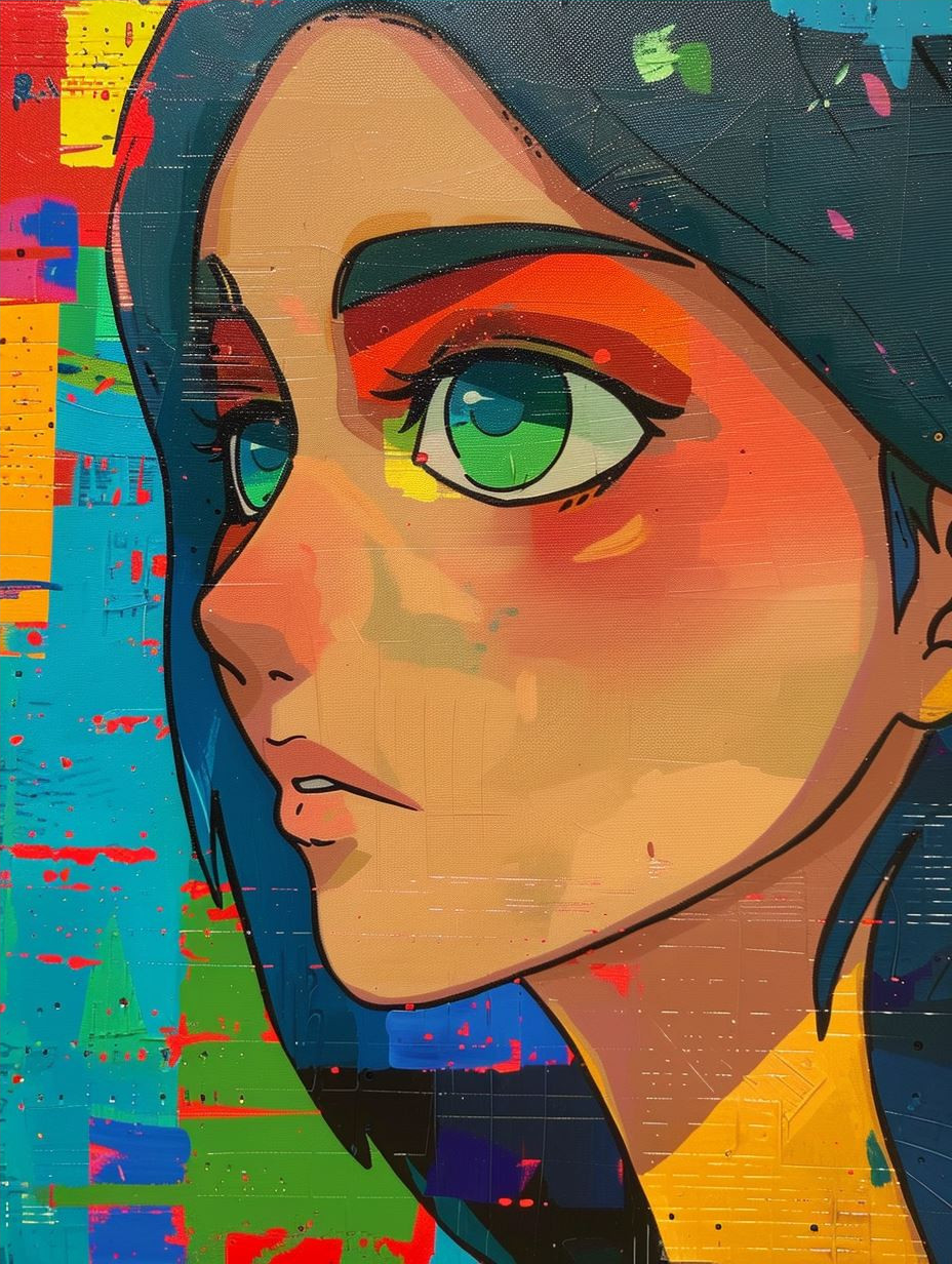 Cosmic Gaze Anime Portrait - Image 4