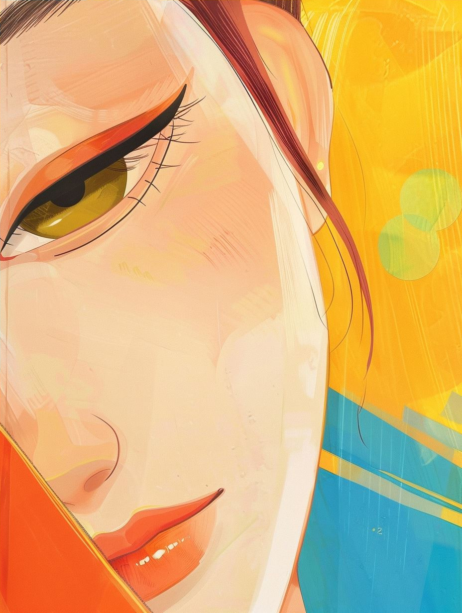 Vibrant Anime Portrait Study - Image 4
