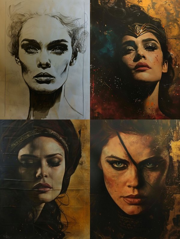 Faces of Strength: A Portrait Study