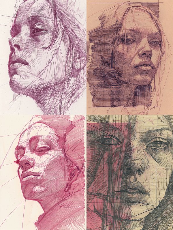 Ethereal Echoes in Ink
