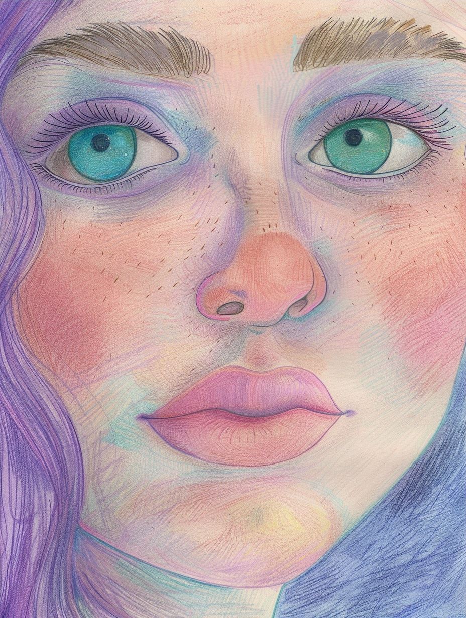 Ethereal Pastel Dream Portrait - Image 3
