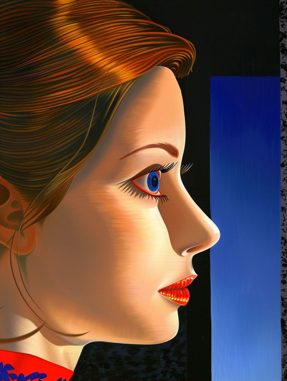 Crimson Gaze Elegance - Image 1
