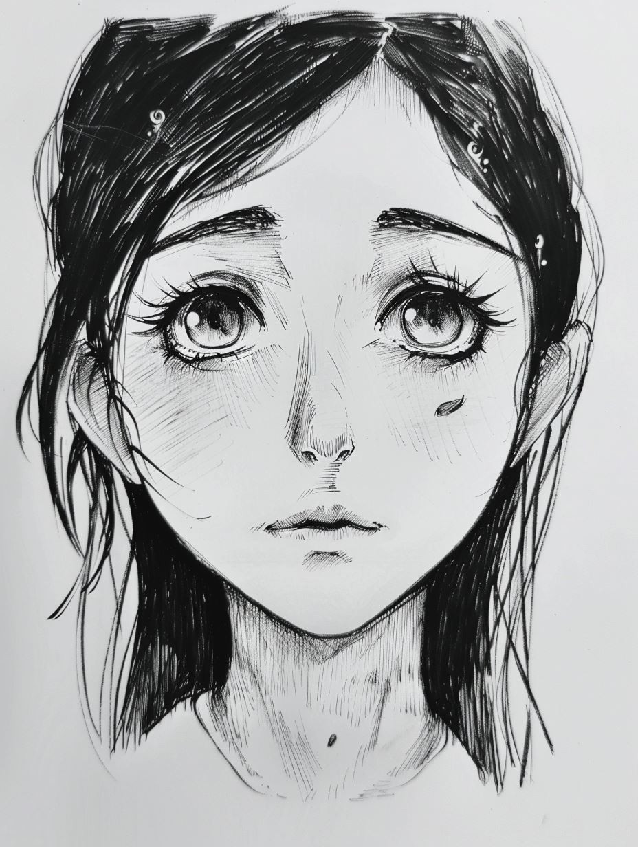 Whispers of Ink: Emotional Manga Portraits - Image 2