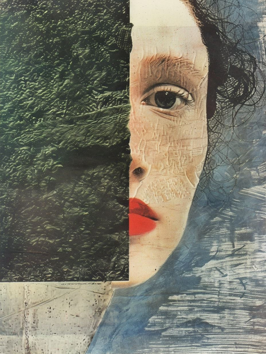 Fragmented Gazes in Collage - Image 2