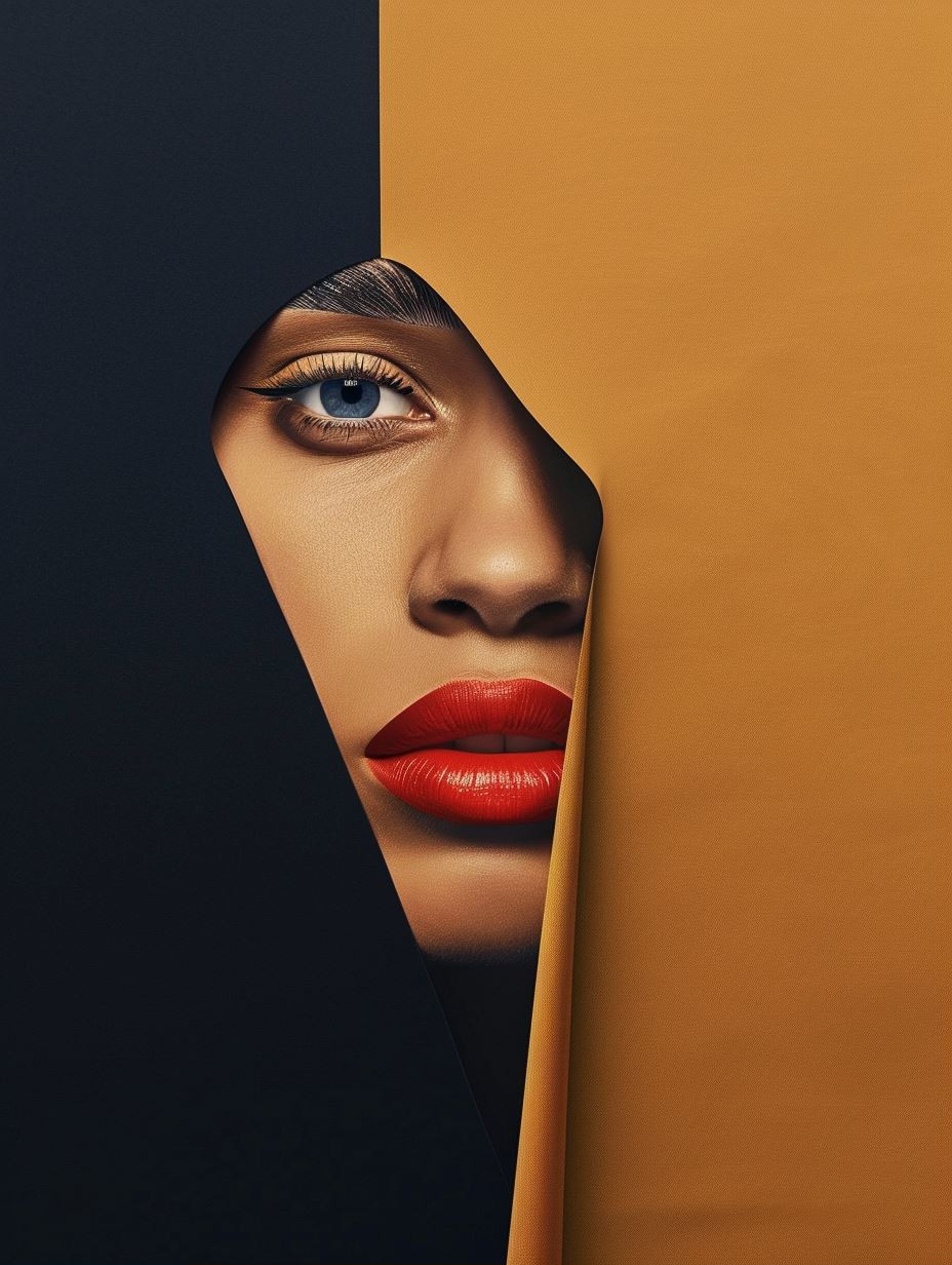 Ethereal Golden Veil Portraits - Image 2