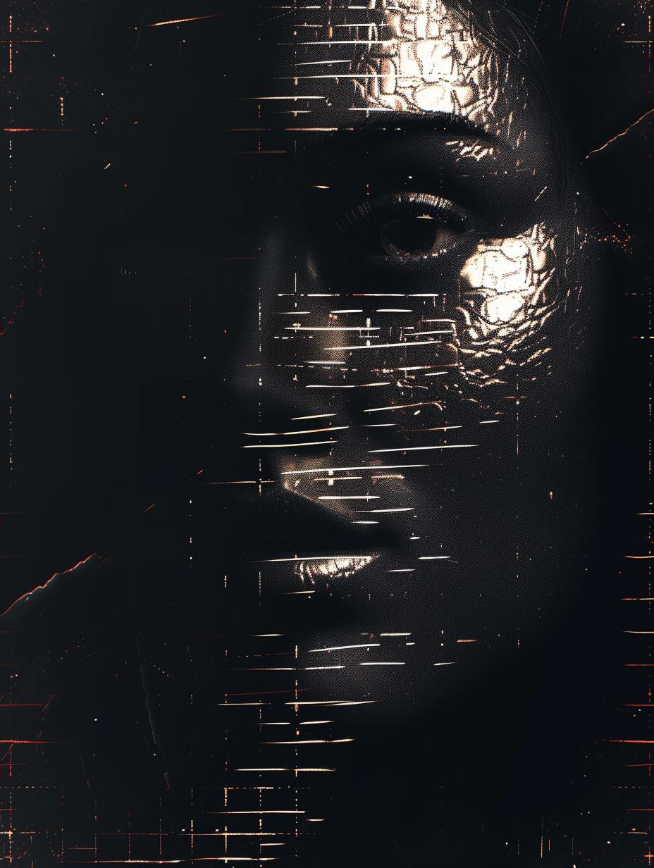 Digital Soul in Neon Grid - Image 4