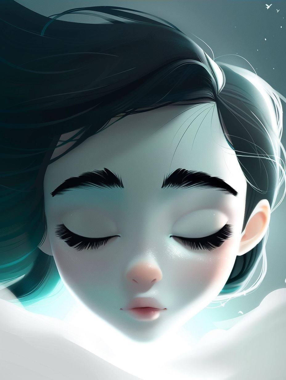 Dreamy Digital Portrait Study - Image 3