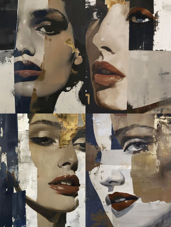 Fragmented Beauty: A Study in Portraits