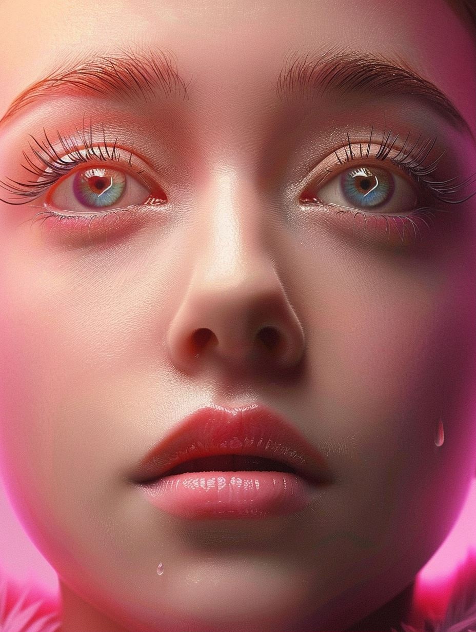 Ethereal Neon Gaze - Image 1