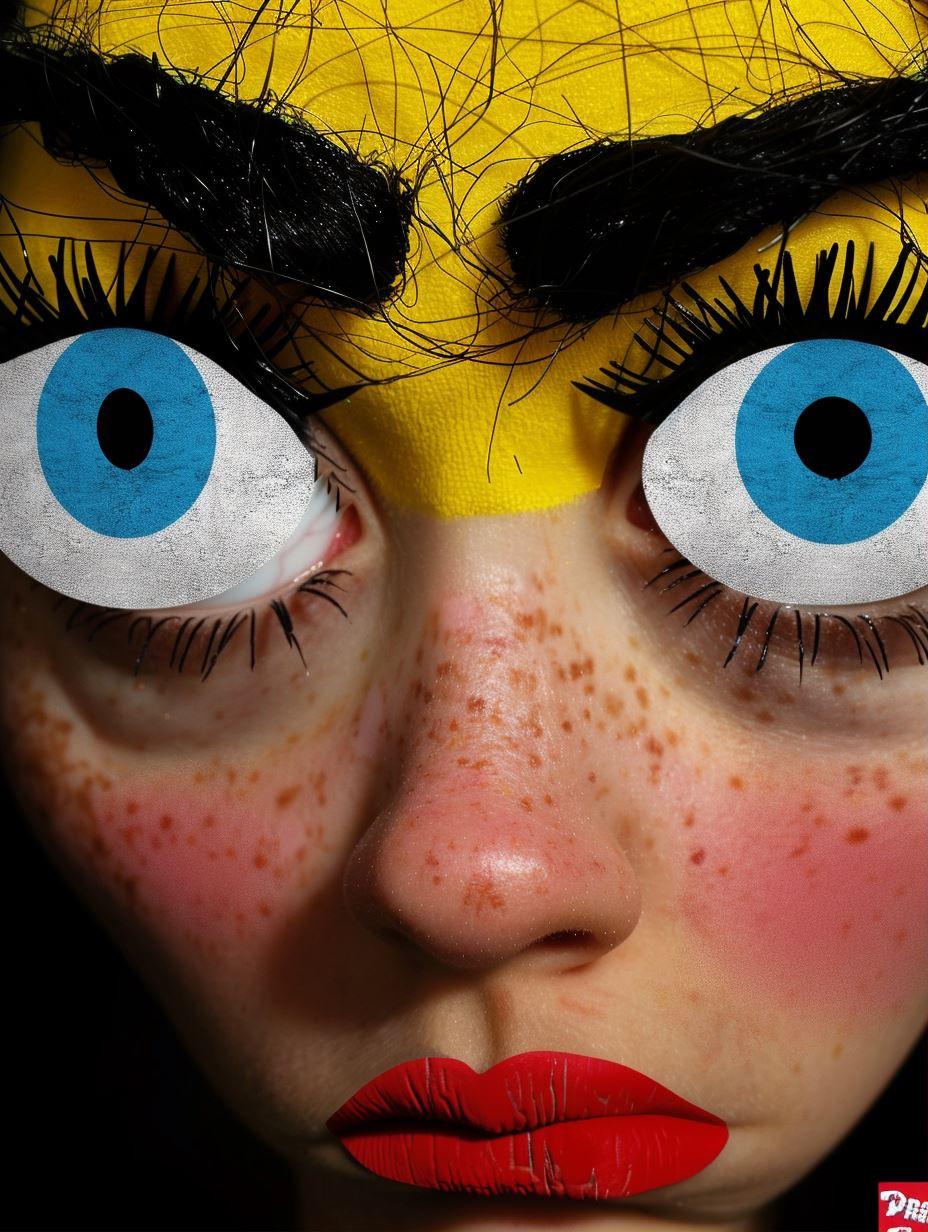 Surrealist Pop Art Collage Portrait - Image 1