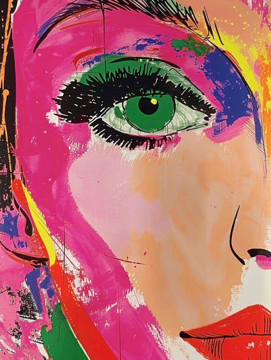 Vibrant Abstract Female Portraits - Image 4