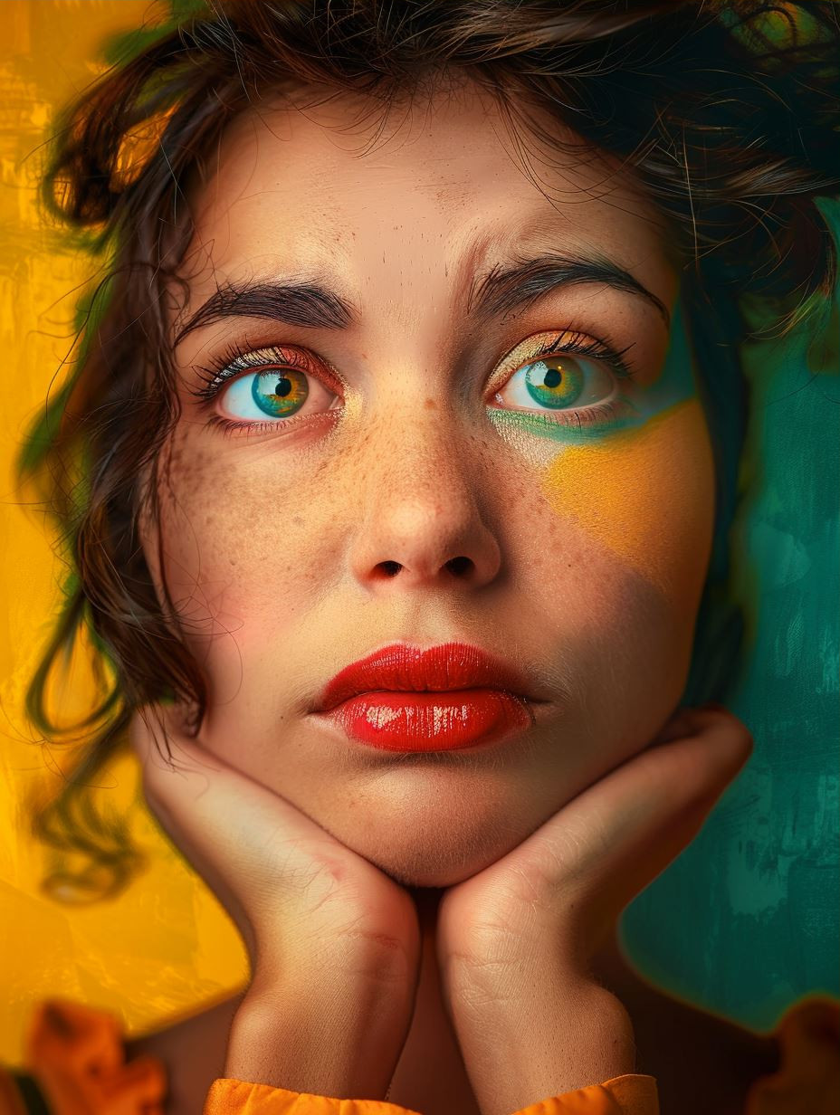 Golden Hues and Dreamy Gazes - Image 3