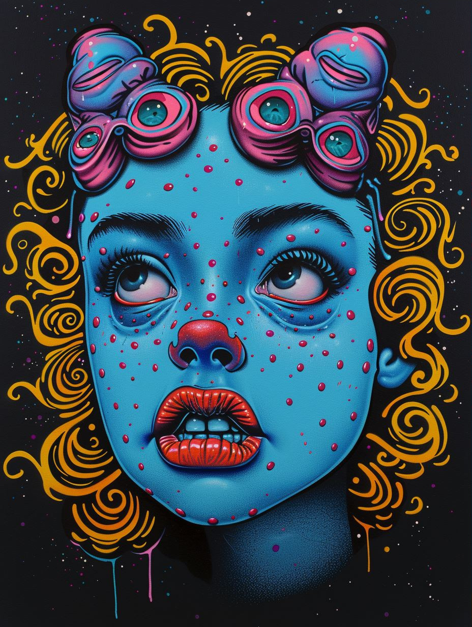 Surreal Blue Portraiture Series - Image 3