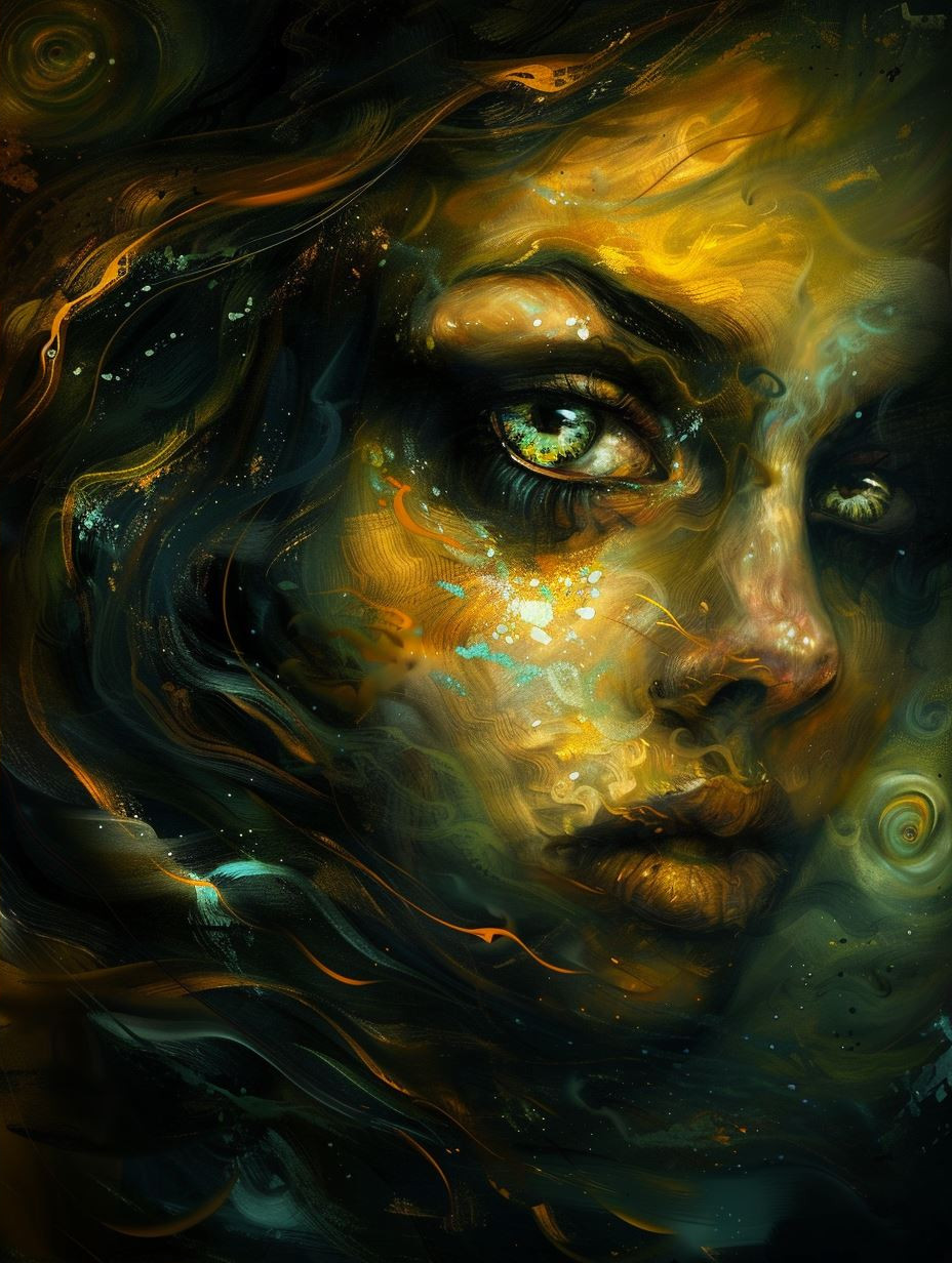 Ethereal Shadows of Golden Light - Image 2