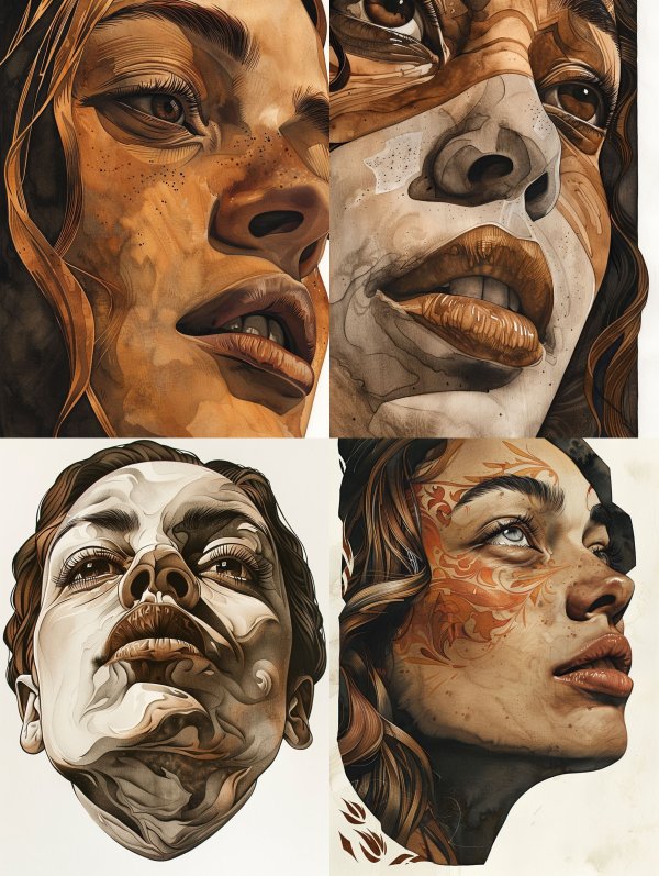 Earthy Tones Organic Portrait