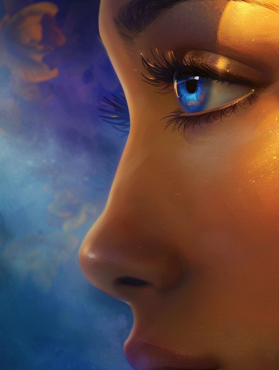 Celestial Gaze of Cosmic Light - Image 1