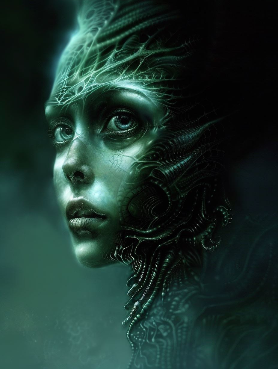 Ethereal Emerald Mystic Portraits - Image 3