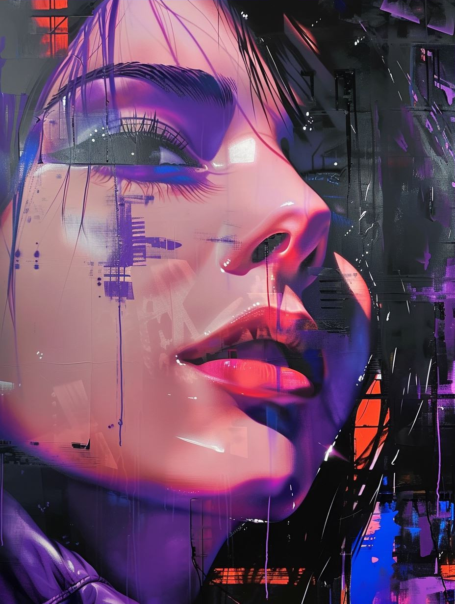 Neon Noir Digital Portraits - Image 3