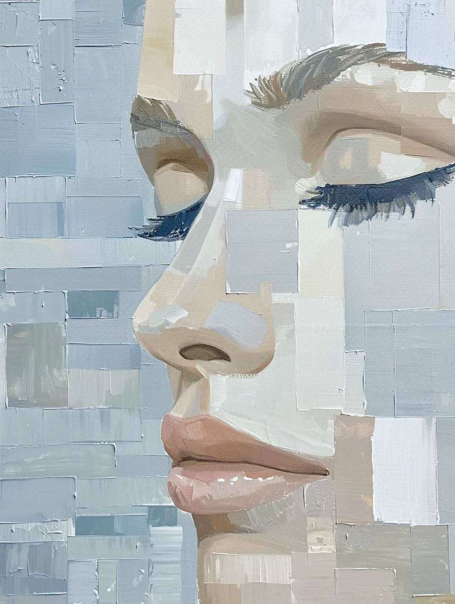 Fragmented Beauty: A Study in Blue - Image 3