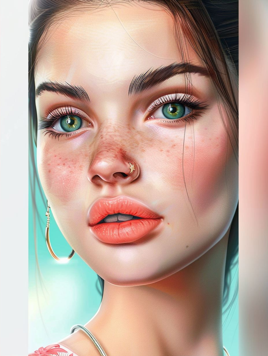 Ethereal Beauty: A Study in Green Eyes - Image 2