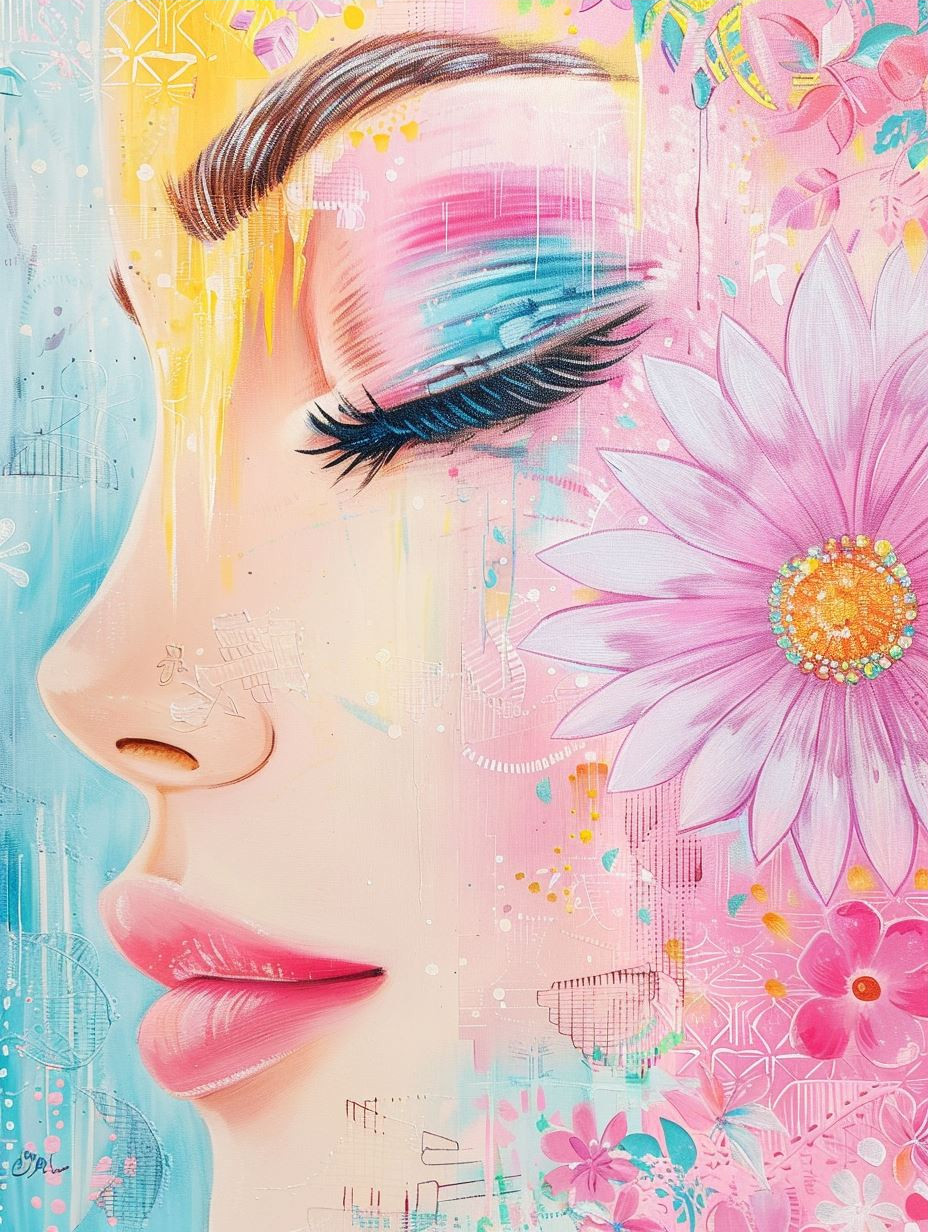 Pastel Dreams: Ethereal Digital Portraits - Image 3
