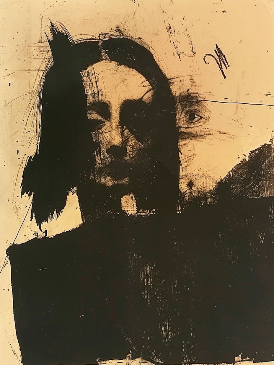 Dark Moody Expressionist Portraits - Image 4