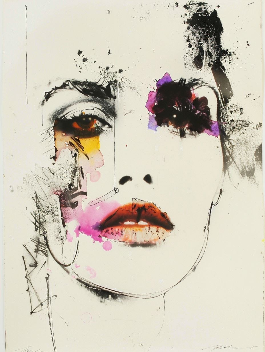 Abstract Fragmented Portrait Study - Image 2